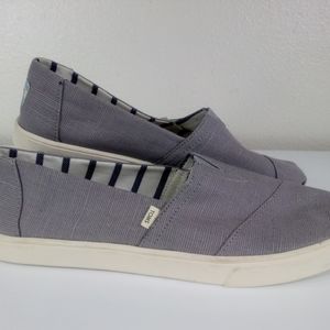 TOMS Alpargata Slip-on Shoes Heritage Canvas Women’s Size 9.5